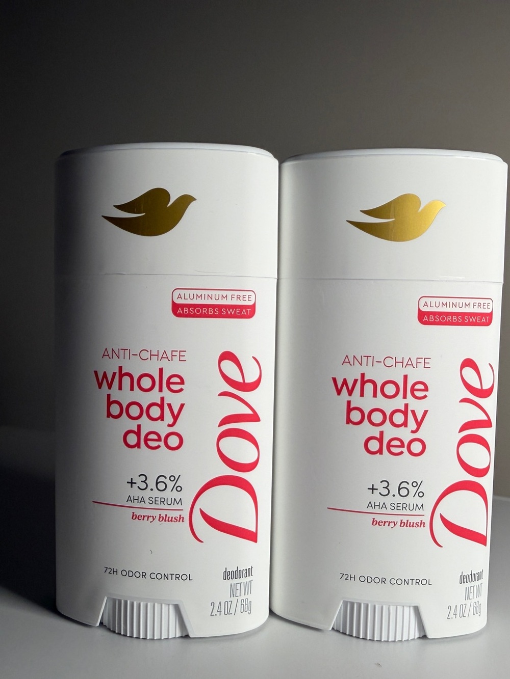 Dove Whole Body Deo Berry Blush 2 Pack 2.4 oz NEW